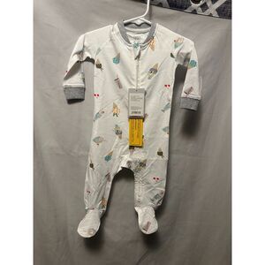 NWT Nest Designs Bamboo One-Piece Zip Footed Sleeper Ice Cream Summer 3-6 Months